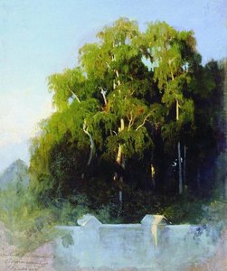 Birch Grove In The Evening — Fyodor Alexandrovich Vasilyev
