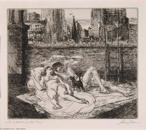 Sunbathers On The Roof — John French Sloan