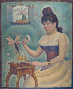 Young Woman Powdering Herself — Georges Seurat