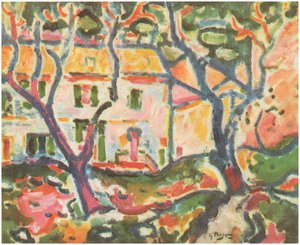 The House Behind The Trees — Georges Braque, Cubist Analytical