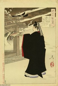 Fujiwara No Kinto — Tsukioka Yoshitoshi