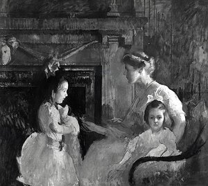 Mrs. George Putnam And Her Daughters, (painting) — Edmund Charles Tarbell