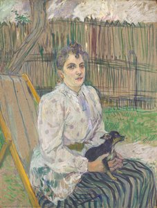 Lady With A Dog — Henri De Toulouse-lautrec