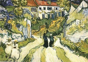 Rue D'auvers Avec Personnages — Vincent Willem Van Gogh, Post-impressionism