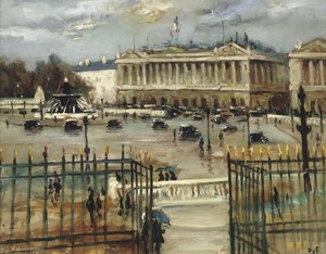 Paris, Place De La Concorde, (1933) — Marcel Dyf