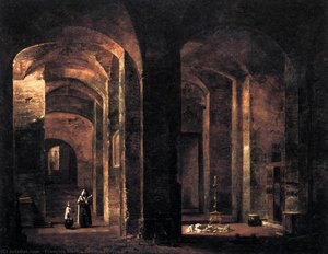 Crypt Of San Martino Ai Monti, Rome — François Marius Granet, Romantic Revival