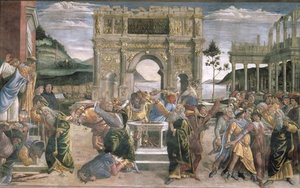 The Punishment Of Korah, Dathan And Abiram — Sandro Botticelli