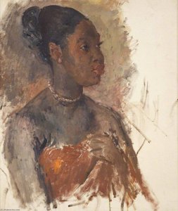 Portrait Of A Jamaican Woman — Augustus Edwin John, Post-impressionism