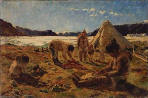 An Innuit Encampment — Frank Wilbert Stokes