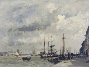 Lisbon Quayside — Edward Seago