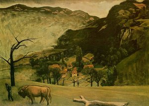 Landscape With Oxen — Balthus