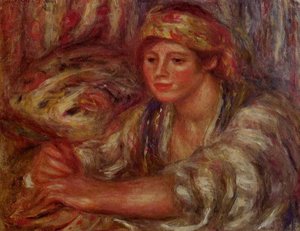 Woman Playing Cards — Pierre-auguste Renoir