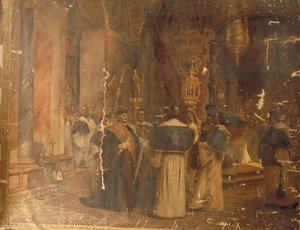 Une Confrerie Dans Le Baptistere Saint Marc A Venise — Saint Germier Joseph