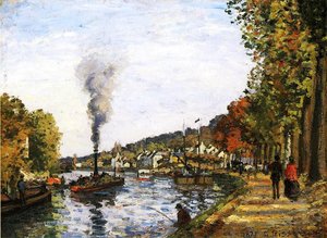 The Seine At Marly — Camille Pissarro, Impressionism Landscape