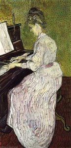 Marguerite Gachet At The Piano — Vincent Willem Van Gogh, Post-impressionism
