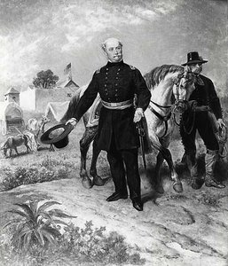 John Augustus Sutter, Portrait Of, (painting) — Emanuel Gottlieb Leutze