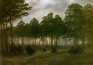 Evening — Caspar David Friedrich, Romanticism