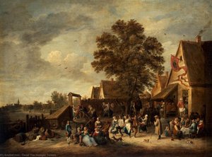 The Village Feast — David Teniers The Younger, Baroque Painting