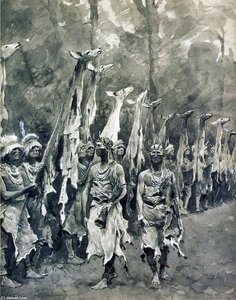White Deerskin Dance — Frederic Remington