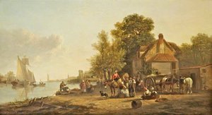 Dutch River Scene — Sir Augustus Wall Callcott