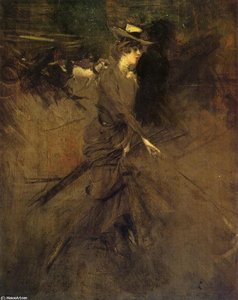 En Promenade — Giovanni Boldini