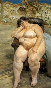 Sleeping By The Lion Carpet (also Known As Sue Tilley) — Lucian Freud, Expressionism