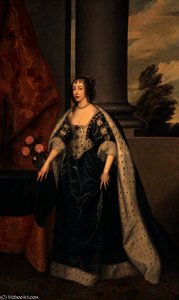 Queen Henrietta Maria, Queen Of Charles I — Sir Anthony Van Dyck