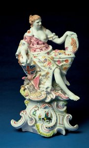 Figure Of Britannia — Longton Hall Porcelain Manufactory