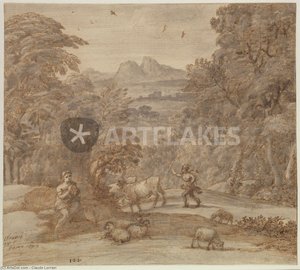 Landscape With Mercury And Apollo As A Shepherd — Claude Lorrain (claude Gellée)