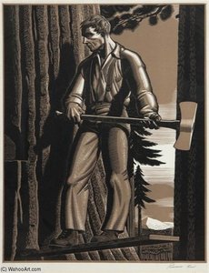Lumberjack — Rockwell Kent