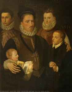 George, 5th Lord Seton, And Family (after Frans Pourbus The Elder) — Antonis Mor
