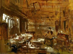 Study Of A Kitchen Scene (detail) — Frederick William Elwell