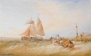 A Dutch Hoy Close Inshore