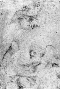 The Virgin And Child With The Infant Baptist — Antonio Allegri Da Correggio