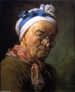 Self Portrait (also Known As Portrait Of Chardin Wearing Spectacles) — Jean-baptiste-siméon Chardin