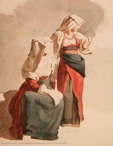 Italian Peasant Girls — Orest Adamovich Kiprensky, Romanticism