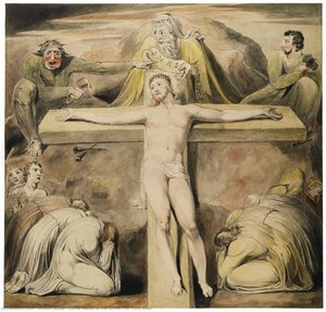 Christ Nailed To The Cross The Third Hour — William Blake