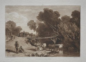 The Bridge And Cows — Joseph Mallord William Turner, Romanticism