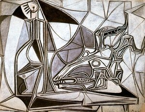 Cráneo De Cabra, Botella Y Vela 1 — Pablo Picasso