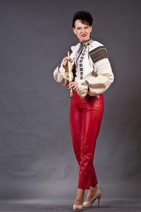 Aievea Collection; \nmoldavia Traditional Shirt;\nbased On Artefact Of The National Museum Of The Romanian Peasant — Irina Agachi, Contemporary Realism