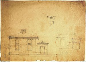 Two Front Elevations — Thomas Cole
