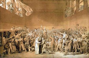 The Oath Of The Tennis Court — Jacques-louis David, Neoclassical Idealism