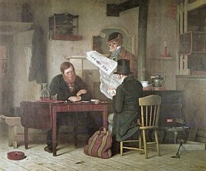 Waiting For The Stage — Richard Caton Woodville