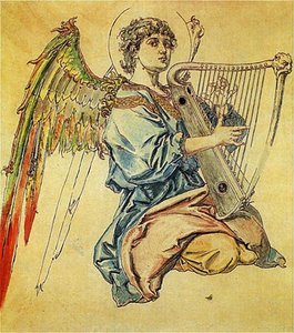 Angel With Harp — Jan Matejko, Romanticism