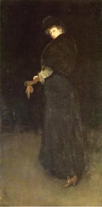 Arrangement In Black. The Lady In The Yellow Buskin — James Abbott Mcneill Whistler, Tonalist Aestheticism