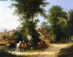 The Watering Place — William Shayer Senior