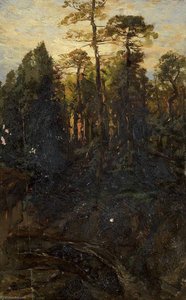 Mountainous Landscape With A Sunset — James David Smillie