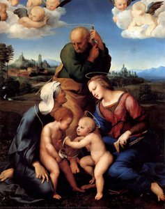 The Holy Family With Saints Elizabeth And John — Raphael, High Renaissance
