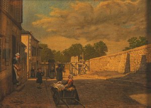 La Grille De La Rue De La Ceinture — Baudran Auguste Alexandre