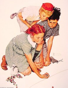 Marble Champion — Norman Rockwell